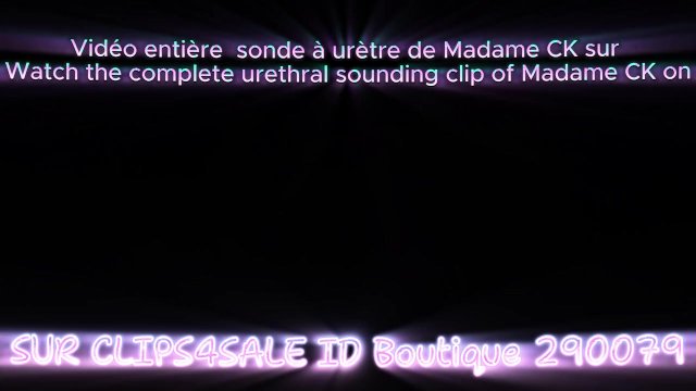 Sonde à urètre avec mon Joy