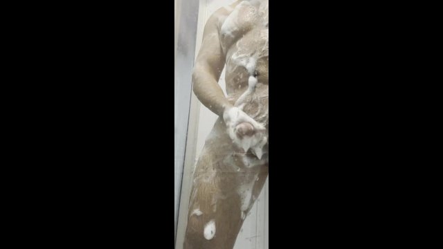 Having shower masturbation..