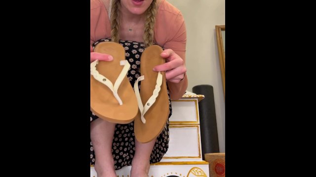 Wishlist Flip Flop Try-On