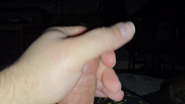 Naughty strokes before bed