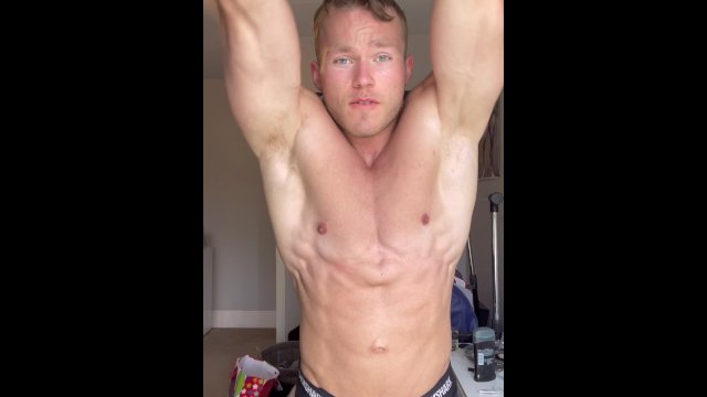 Muscle College Jock Flexing..