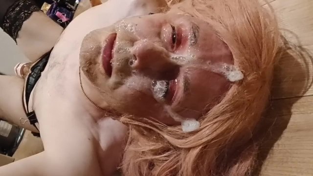 Sissy Alicia sucking dildo..