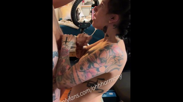 Gagging on his cum
