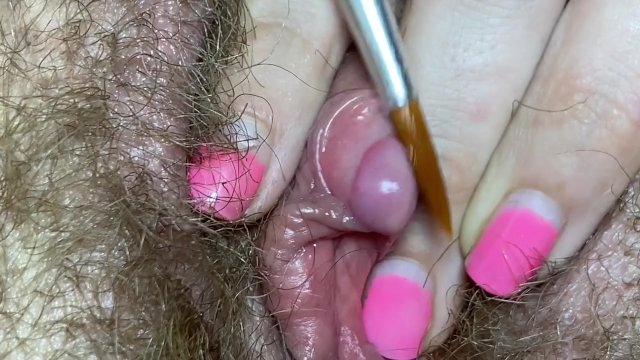 Extreme close up clitoris..