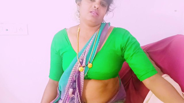 Indian housewife with house..