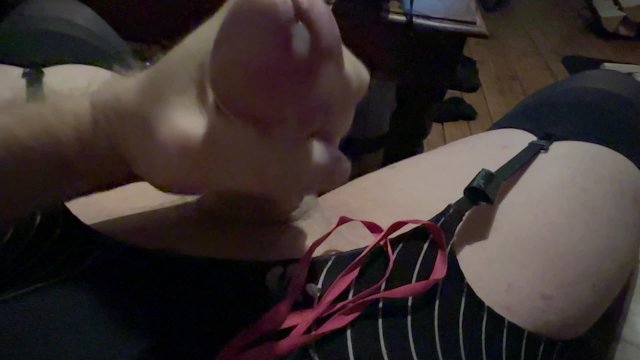 Solo male/trans masturbation