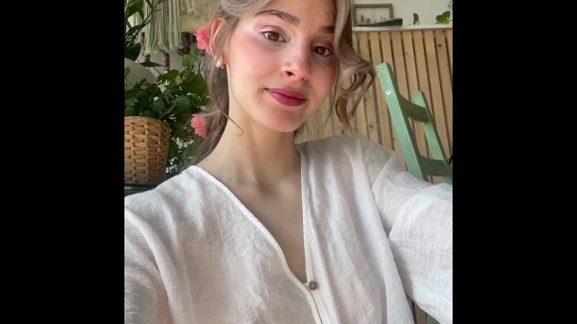 photo shoot with flowers