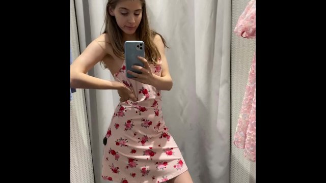 cute dress in the locker room