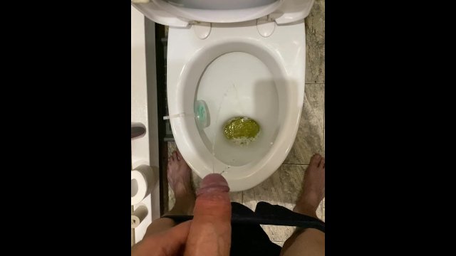Morning pissing in the..