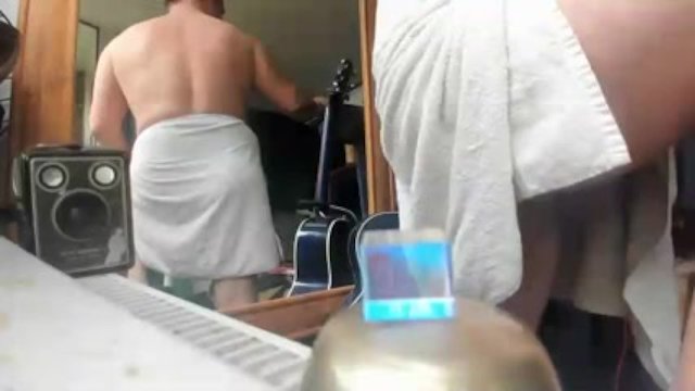 nude male on webcam with a..