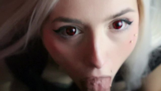 Cute Egirl Cum Slut Sucks..