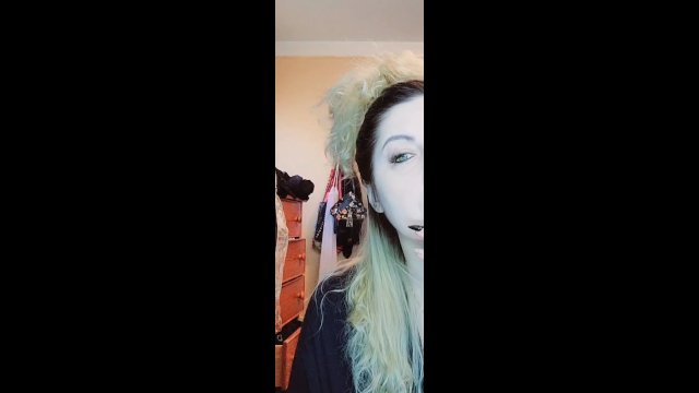 Sexy woman smoking at vanity