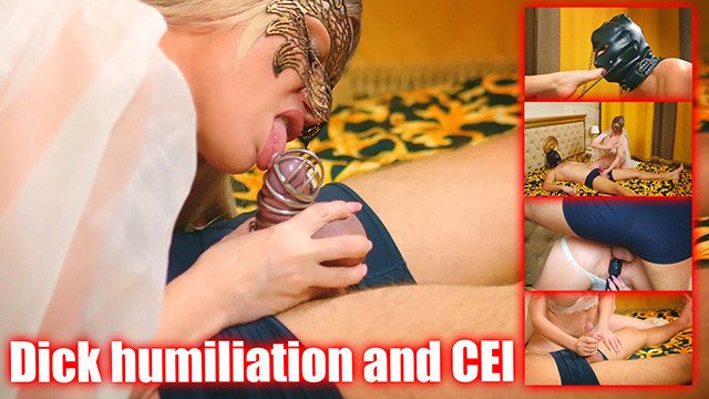 Caged dick humiliation turns..