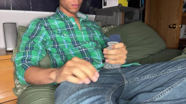 Jacking Off in Bed With My..