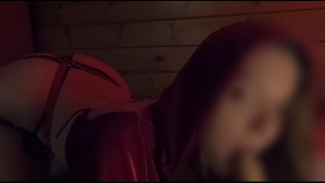 Little red suck a dildo...