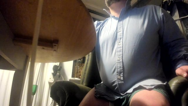 bending over and smoking