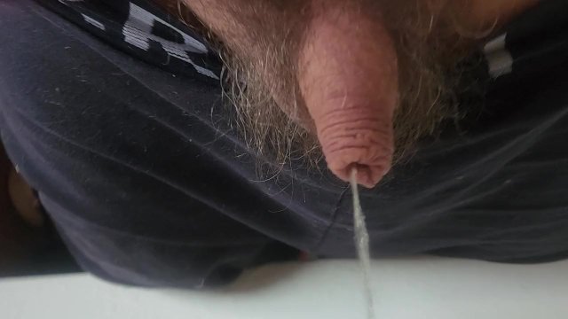 Pissing in the bathroom