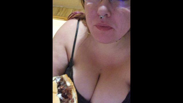 Big tits and a burger!