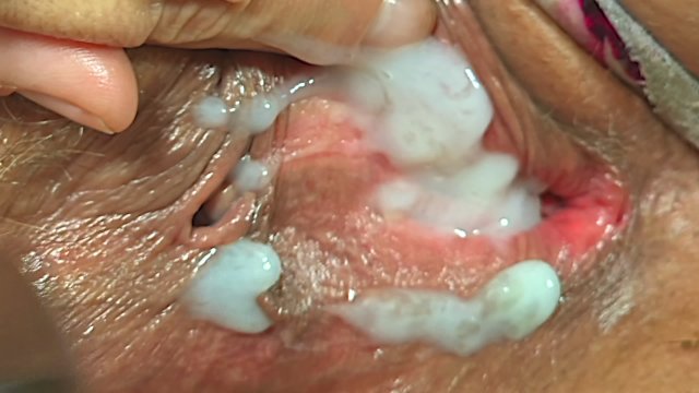 Huge load of sperm dripping..