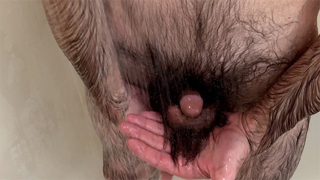 In the bathroom - pee,..