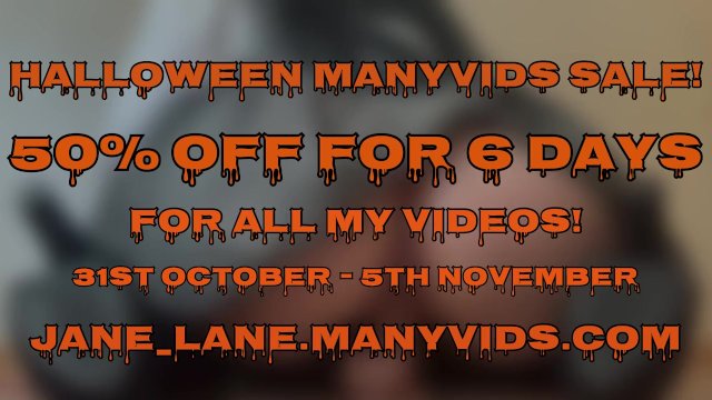 50% OFF HALLOWEEN SALE ON MY..